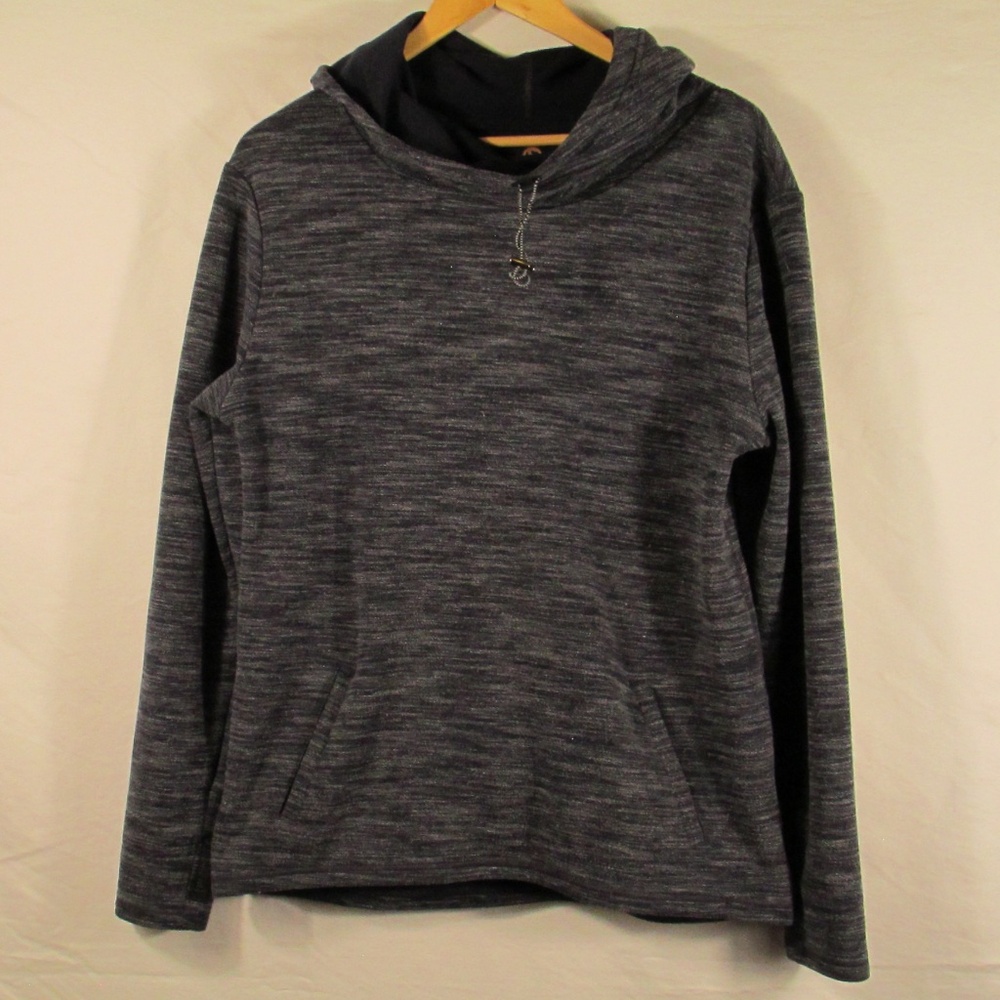 Shape Activewear Heather Gray Pullover Long Sleeve Hooded Sweatshirt